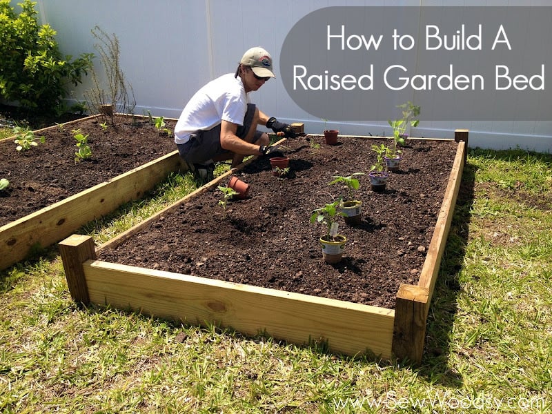 Part 2} How to Build A Raised Garden Bed | Sew Woodsy