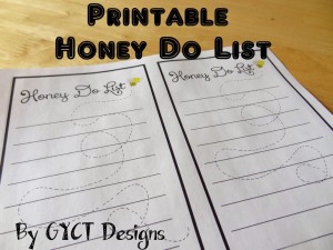 Printable Honey Do List