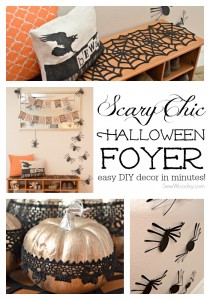 Scary Chic Halloween Foyer