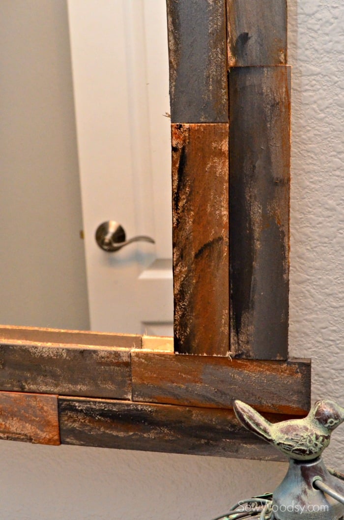 DIY Rustic Decorative Mirror Sew Woodsy