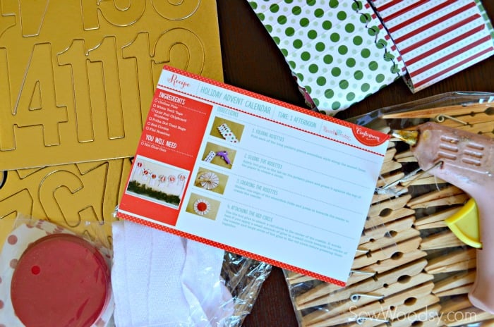 DIY Holiday Advent Calendar Kit Sew Woodsy