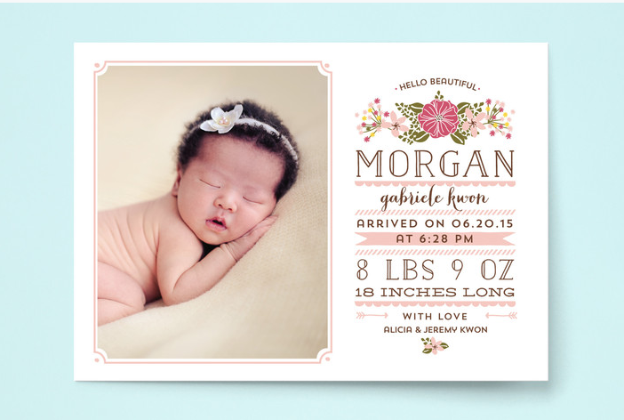 beautiful birth announcements with minted sew woodsy birth announcment