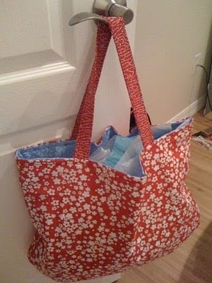 reversible tote bag simple sew taken camera phone