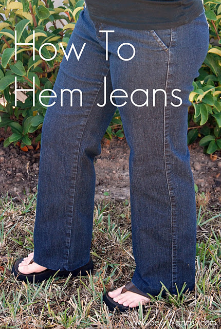 How To Hem Jeans - Sew Woodsy