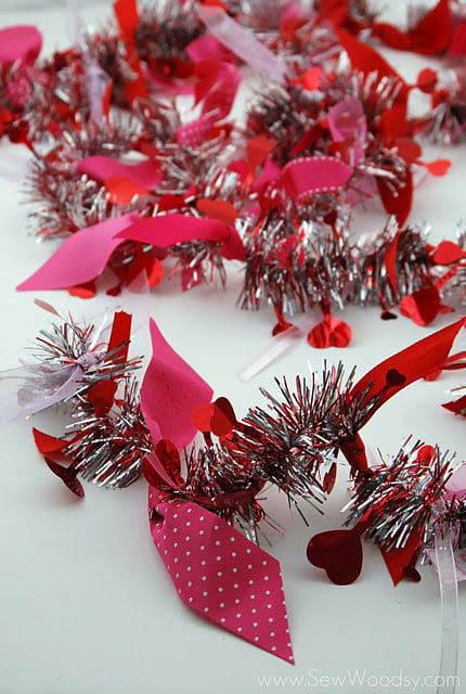 Valentine Bead Garland with Scorch Marker 