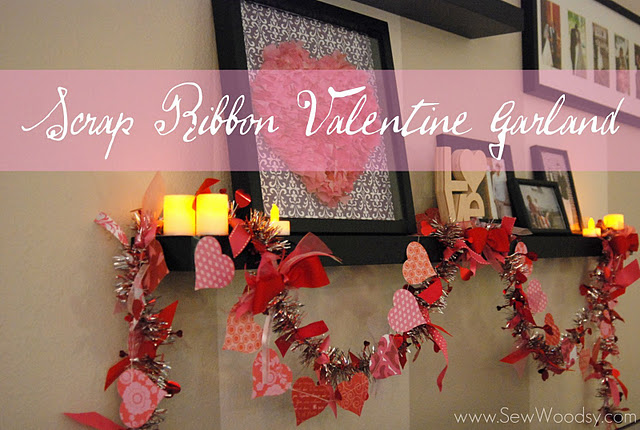 Way To Celebrate Valentine's Day Pink with Red Hearts Ribbon