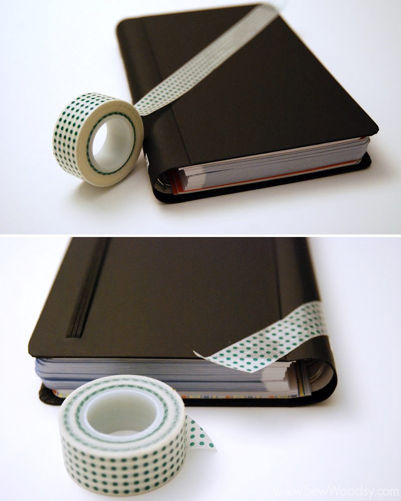 Applytapetooutsidecoverofnotebook