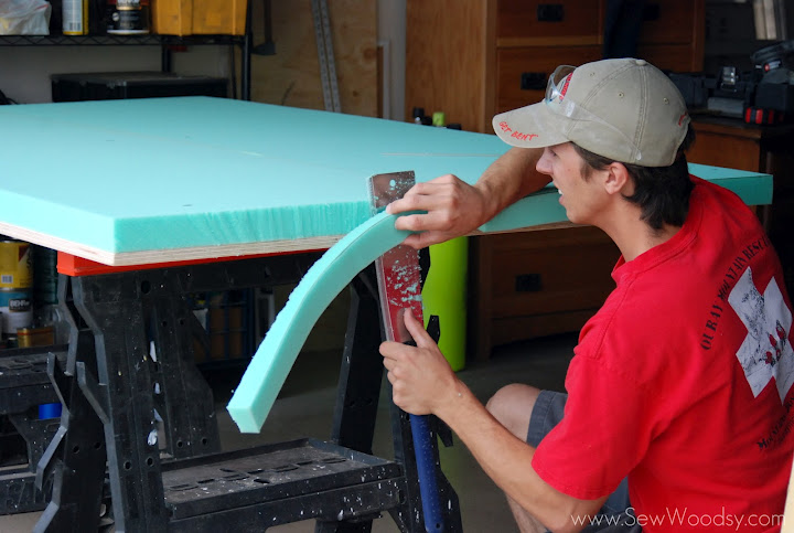 Upholstered Tufted Headboard Tutorial