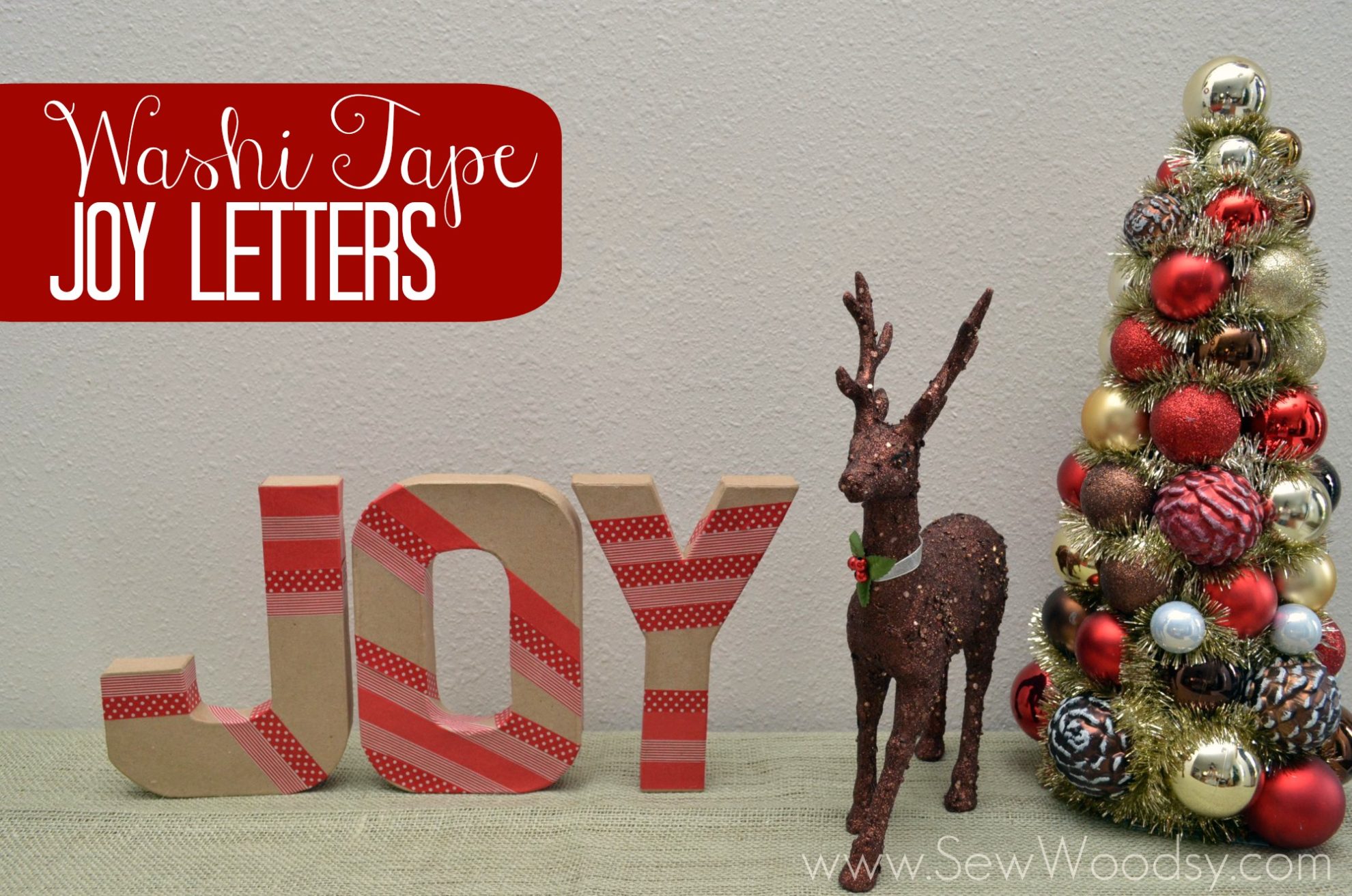 Washi Tape Joy Letters
