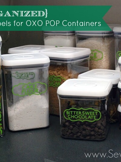 Create Vinyl Labels for OXO POP Containers from SewWoodsy.com