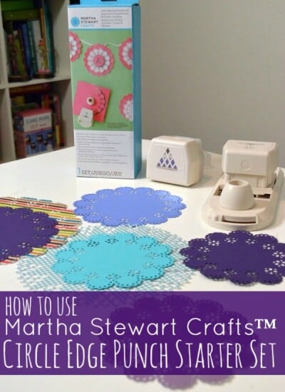 How To Use Martha Stewart Crafts Circle Edge Punch Starter Set + Giveaway #12MonthsOfMartha from SewWoodsy.com