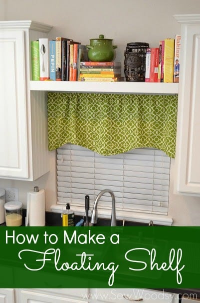 How to make a floating shelf via Homes.com from SewWoodsy.com