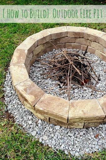 How To Build Outdoor Fire Pit Sew Woodsy