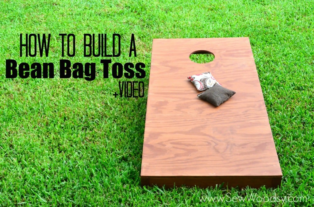 How to Build A Bean Bag Toss +Video via SewWoodsy.com