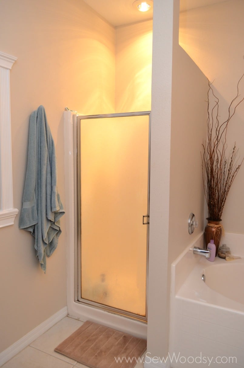 Update A Shower Glass Door from SewWoodsy.com Video created for @homesdotcom #diy