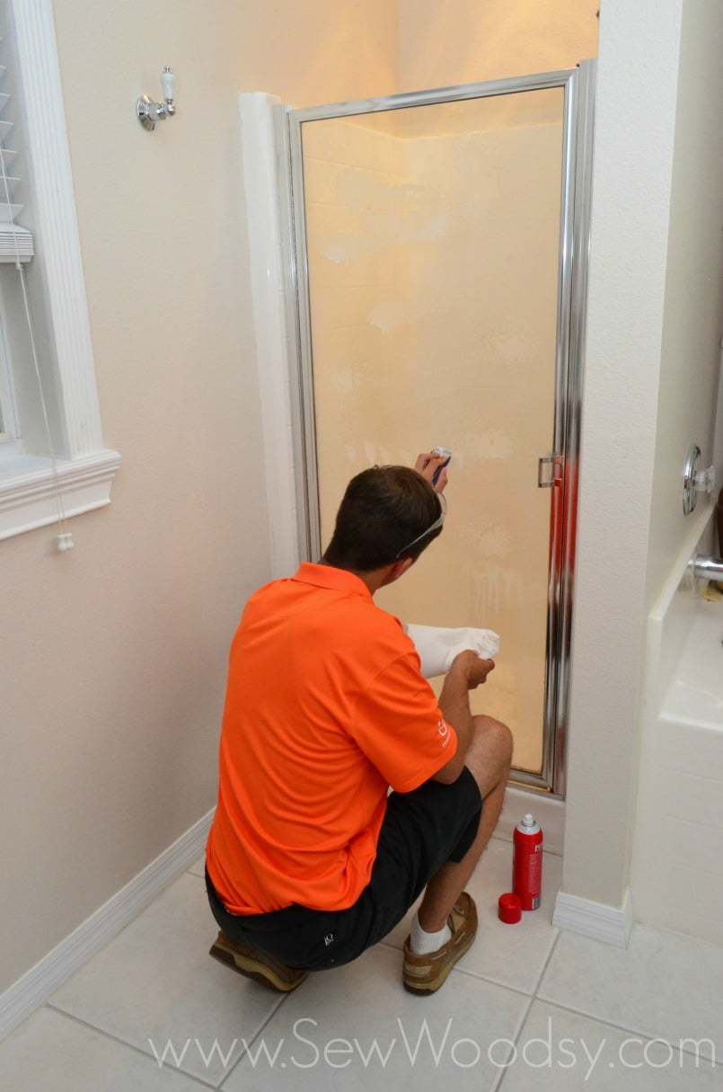 Update A Shower Glass Door from SewWoodsy.com Video created for @homesdotcom #diy