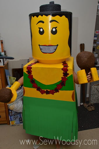 DIY Lego Costume from SewWoodsy.com