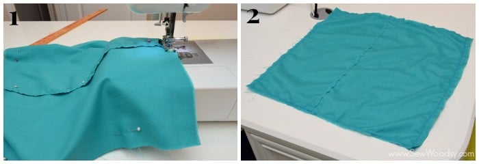 Buck Silhouette Envelope Pillow Tutorial from SewWoodsy.com