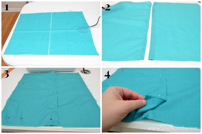 Buck Silhouette Envelope Pillow Tutorial from SewWoodsy.com