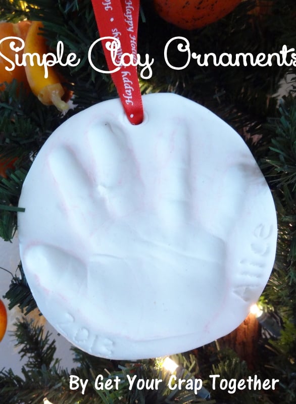 Simple Clay Ornaments from Get Your Crap Together on SewWoodsy.com