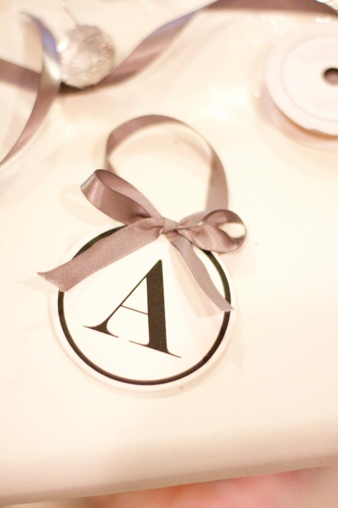 Simple Monogrammed Ornaments from A Place For Us on SewWoodsy.com