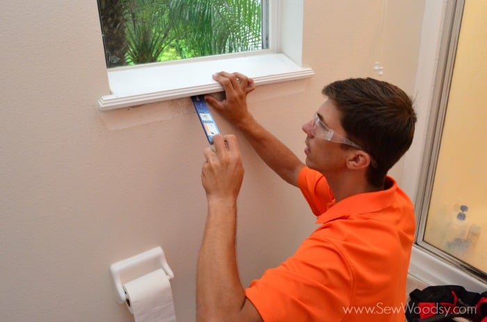 How to Add Custom Trim Moulding to Windows step-by-step video created for @homesdotcom found on SewWoodsy.com