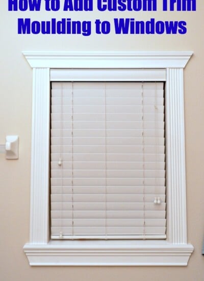 How to Add Custom Trim Moulding to Windows step-by-step video created for @homesdotcom found on SewWoodsy.com