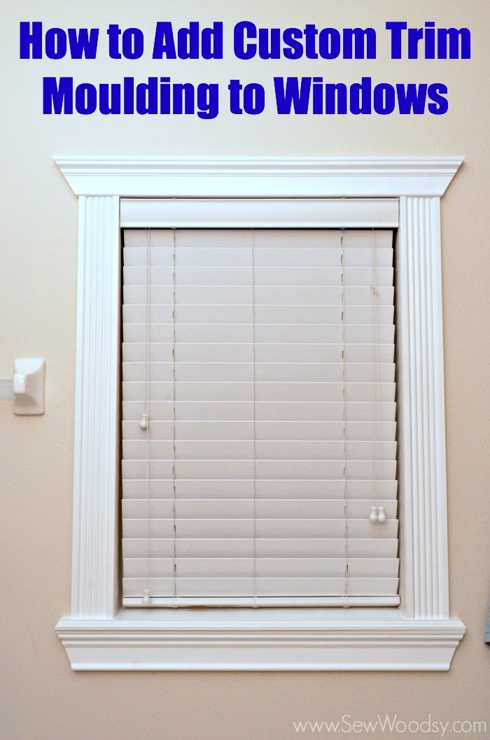 How to Add Custom Trim Moulding to Windows step-by-step video created for @homesdotcom found on SewWoodsy.com