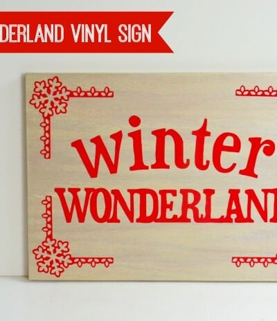 Winter Wonderland Vinyl Sign