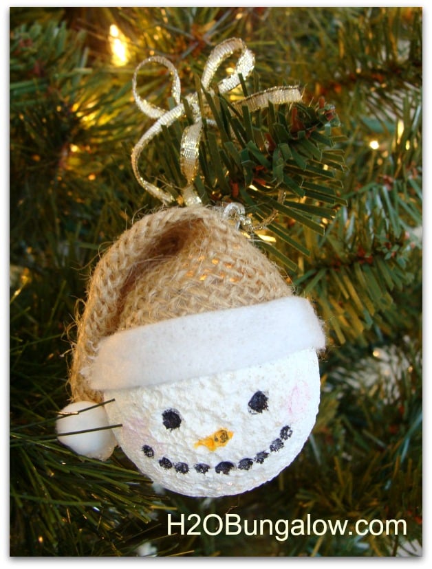 Snowman Ornament from H2o Bungalow on SewWoodsy.com