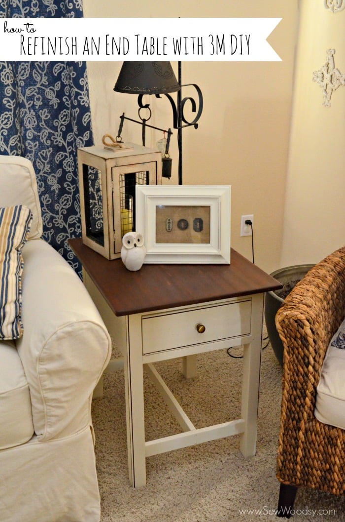 How to Refinish an End Table with #3MDIY