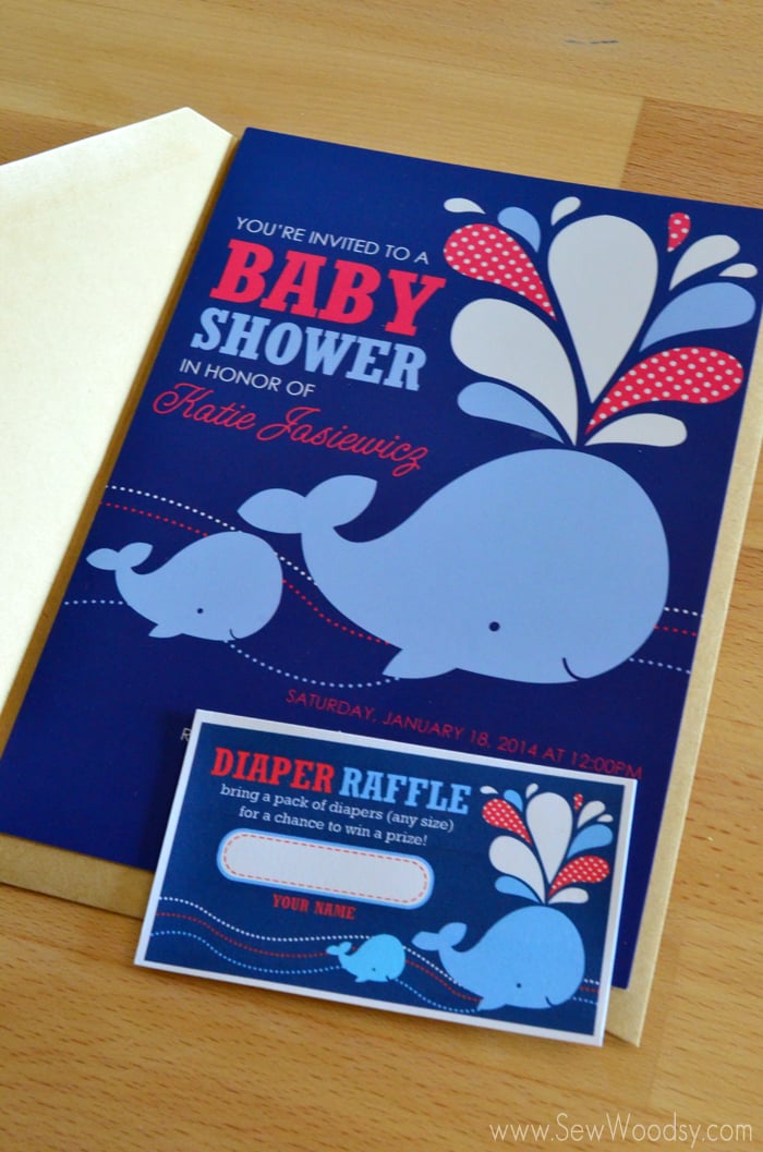 Invite and Diaper Raffle card created by StockBerry