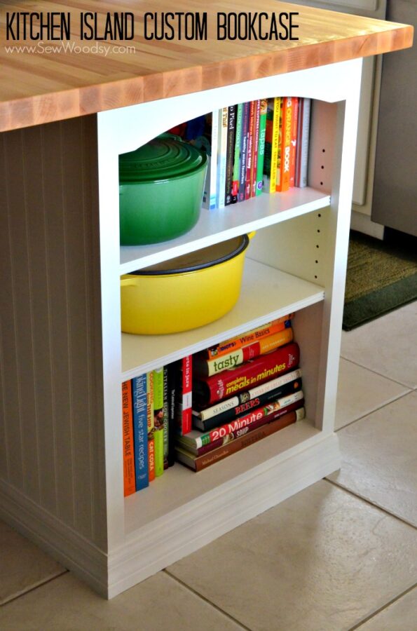 Kitchen Island Custom Bookcase Sew Woodsy