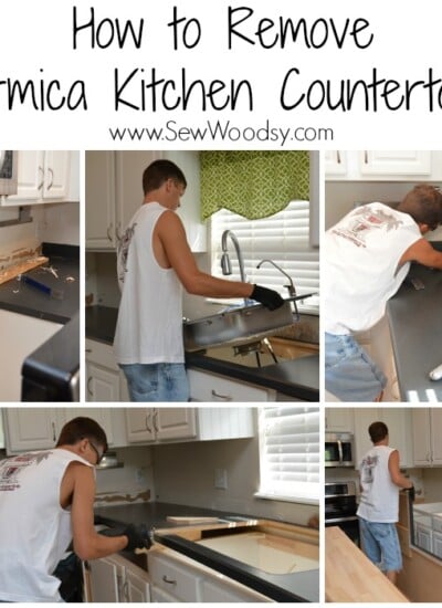Easy tips and tricks --> How to Remove Formica Kitchen Countertops from SewWoodsy.com