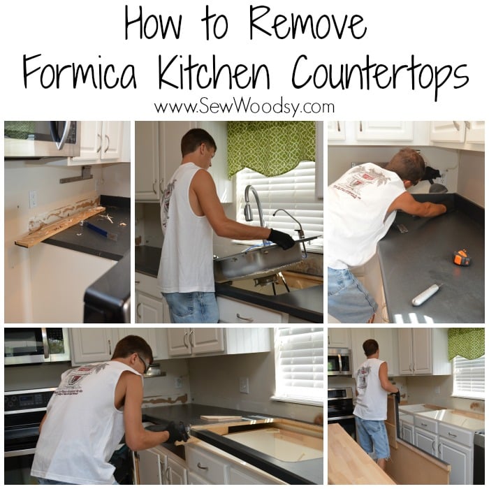 Easy tips and tricks --> How to Remove Formica Kitchen Countertops from SewWoodsy.com