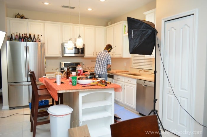 Installing Butcher Block on a Kitchen Island - Sew Woodsy