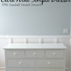 How to Build an Extra Wide Simple Dresser (knockoff PBK Kendall Dresser)