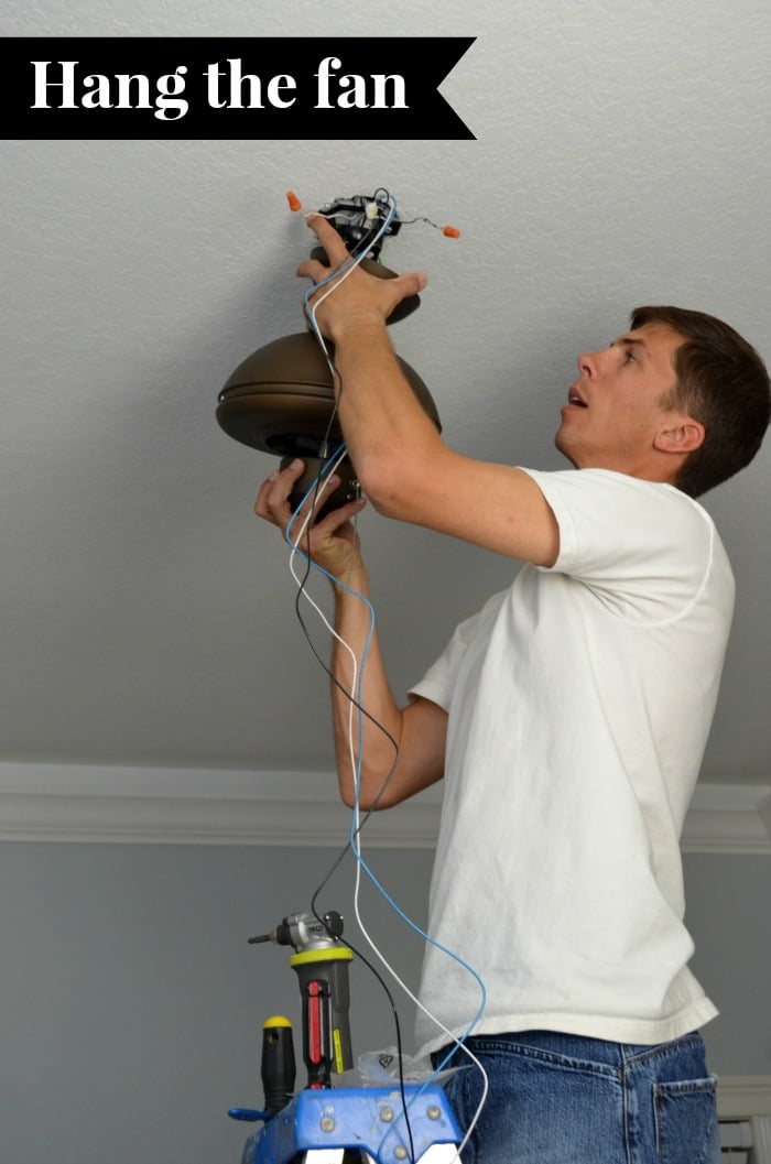 how to install a ceiling fan