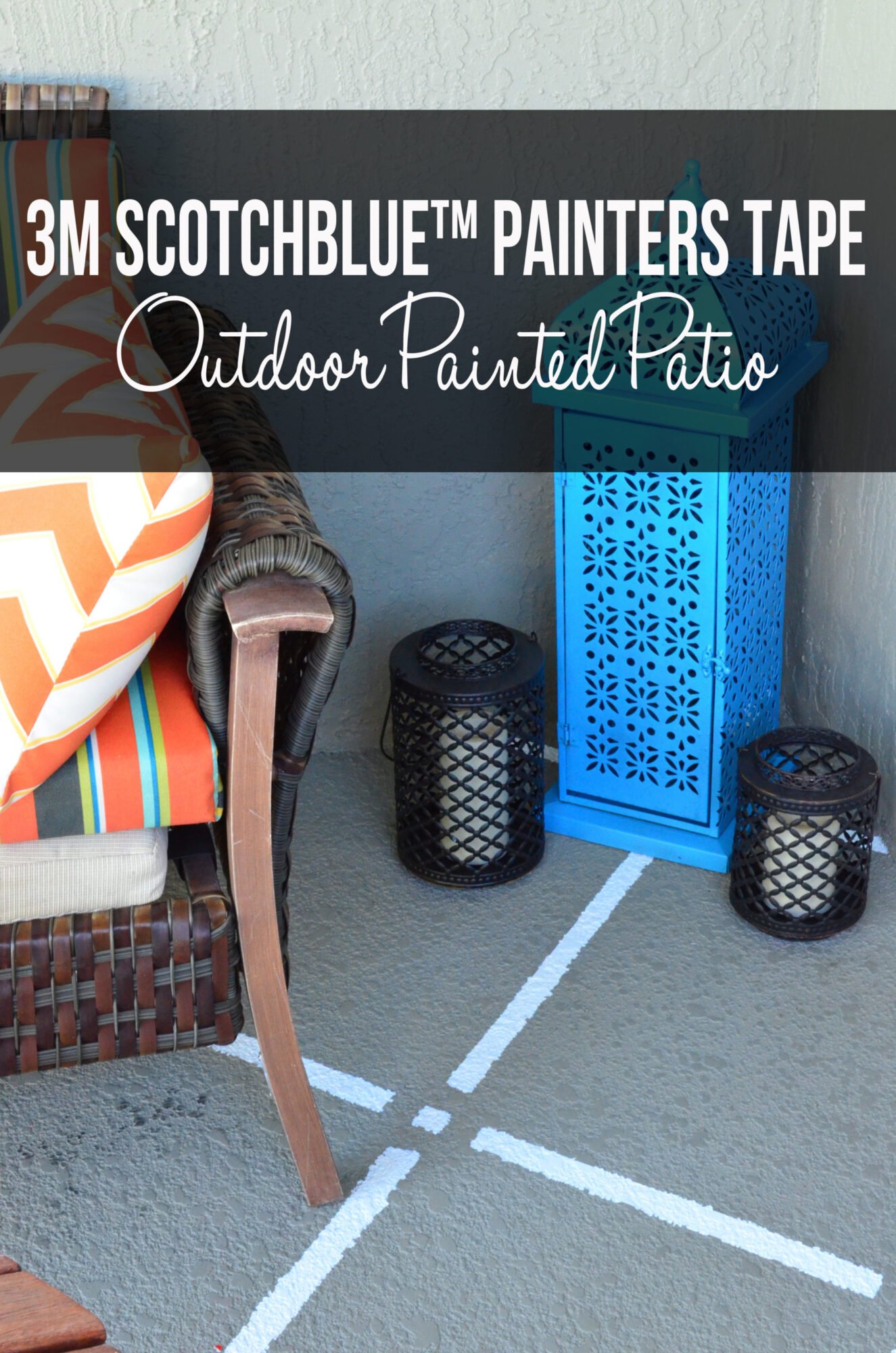 3M ScotchBlue™ Painters Tape Outdoor Painted Patio
