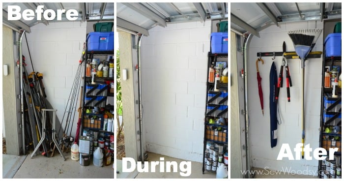 Our Rubbermaid Fast Track Garage Storage - Reveal! - Design Improvised