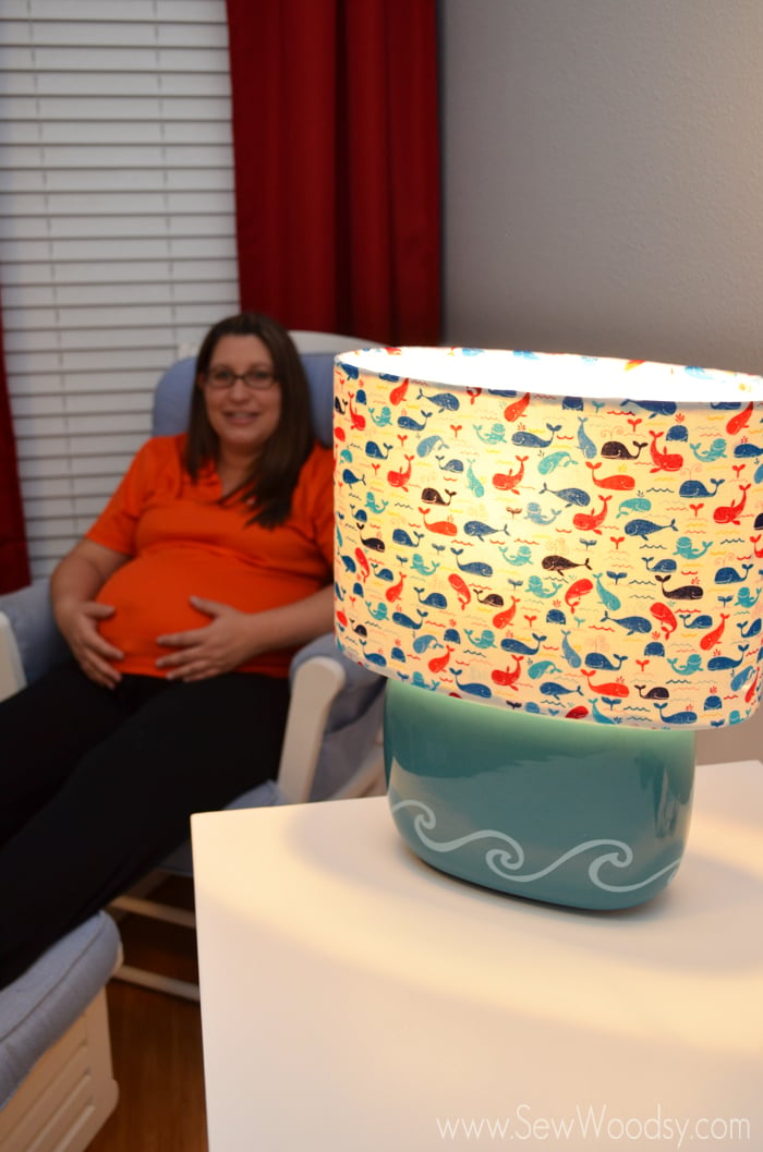 DIY Nursery Whale Lamp