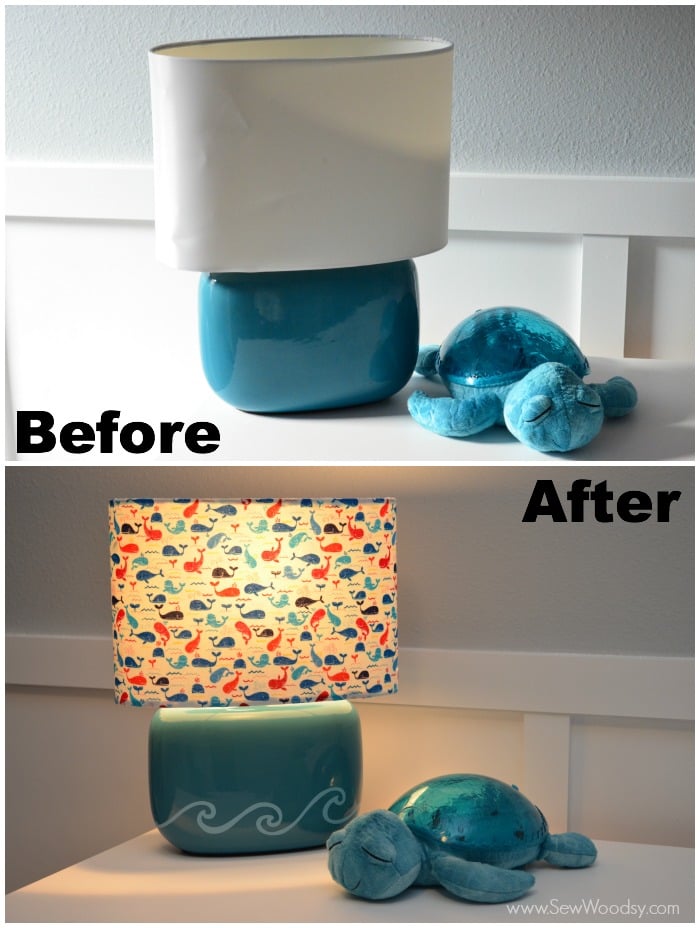 DIY Nursery Whale Lamp