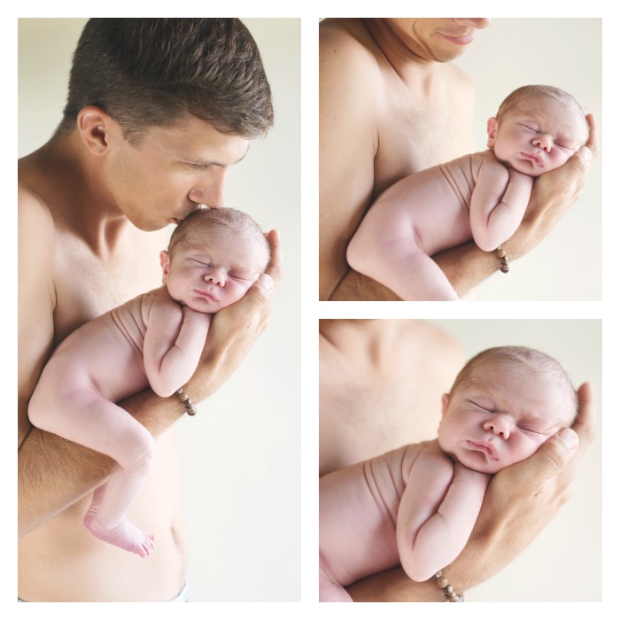 A dad and his son - Ryder's Newborn Photography Session