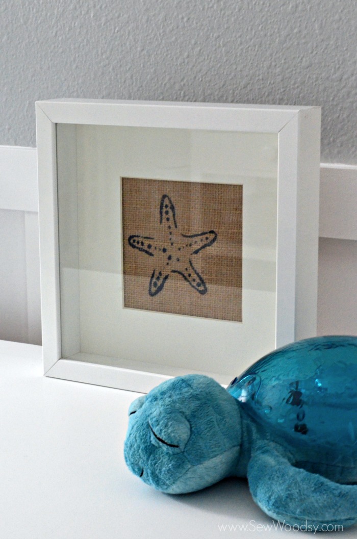 EASY 30 Minute Craft Project >> Burlap Starfish Art #12MonthsOfMartha #MarthaStewartCrafts #Craft #beach 