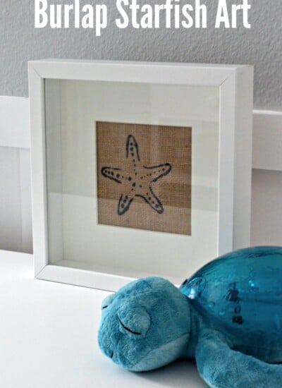 EASY 30 Minute Craft Project >> Burlap Starfish Art #12MonthsOfMartha #MarthaStewartCrafts #Craft #beach