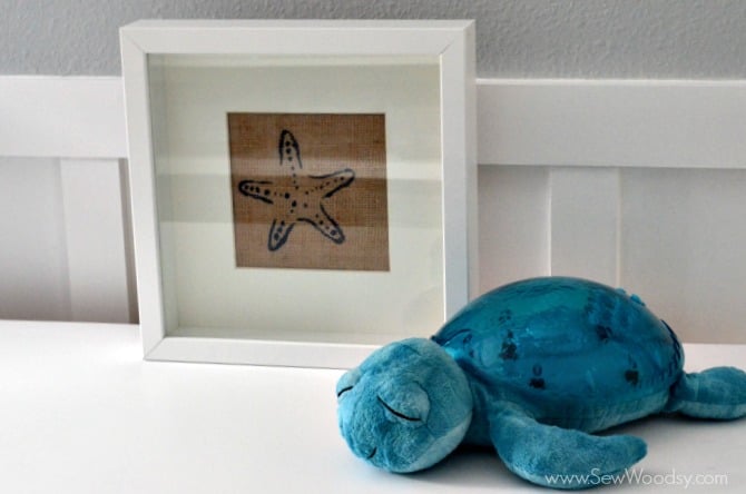 EASY 30 Minute Craft Project >> Burlap Starfish Art #12MonthsOfMartha #MarthaStewartCrafts #Craft #beach 