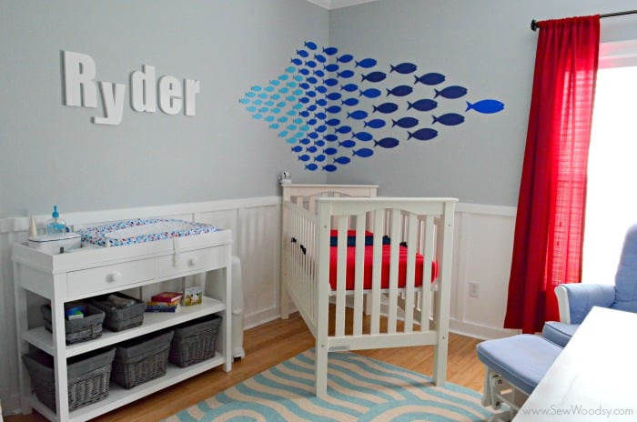 Paper Fish Nursery Decor 