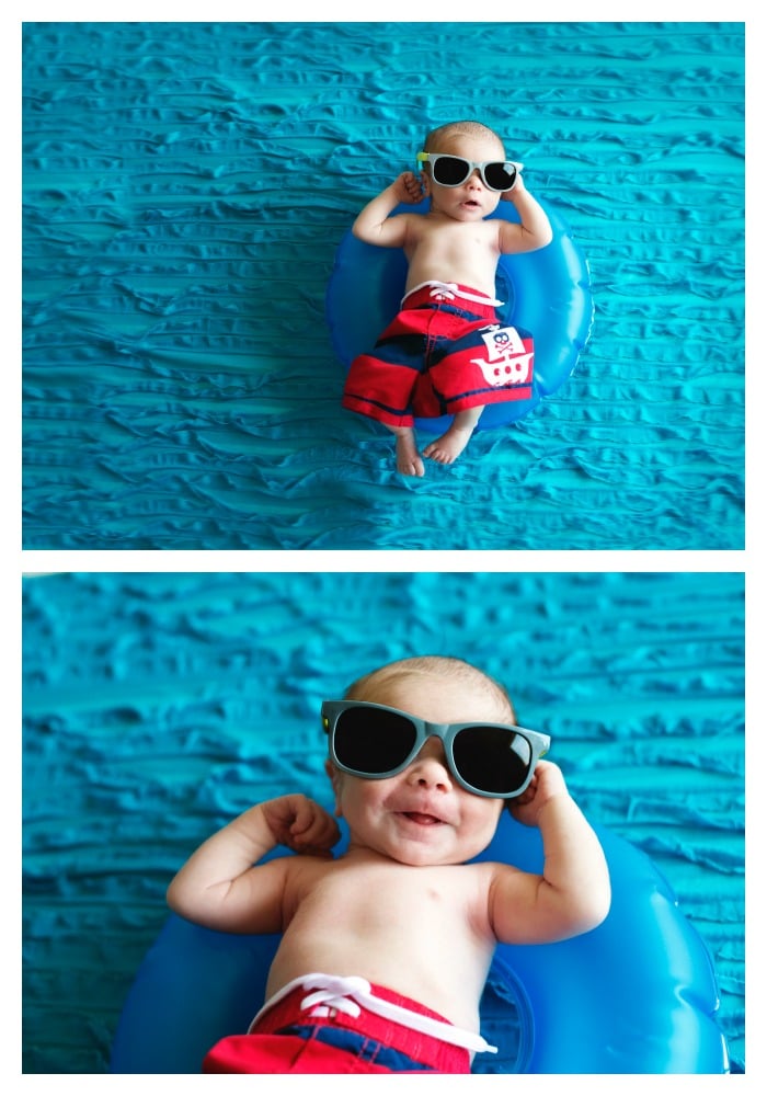 Pool Baby - Newborn Photography Session