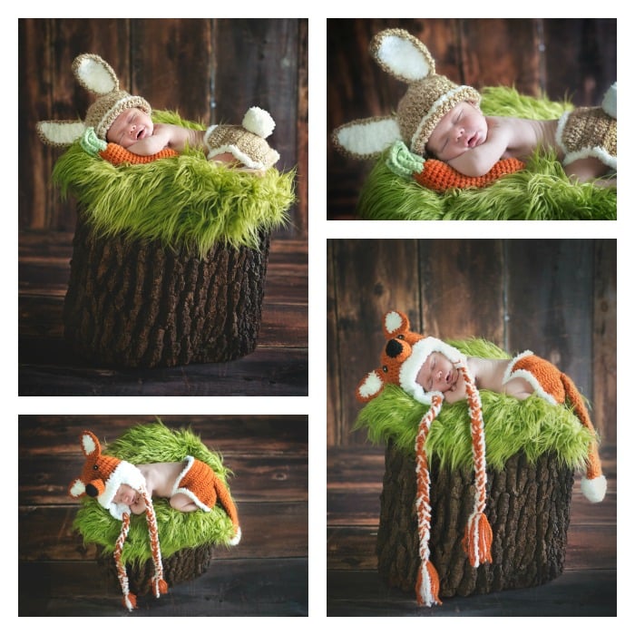 whimsical baby animals - Newborn Photography Session