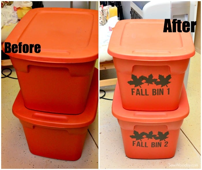 Organize Holiday Bins